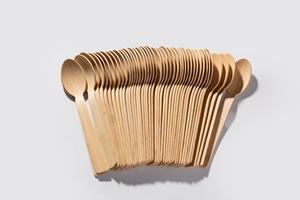 Cuillères à miel en bois faites à la main, forme ronde, design rustique, ustensiles de cuisine en bois naturel pour servir et décorer - Product Image 6