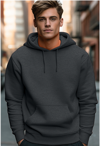 Sweat à capuche décontracté pour homme 450 GSM Premium, style streetwear, impression de logo personnalisé, pull d'hiver numérique, étiquette de col personnalisée, ODM - Product Image 4