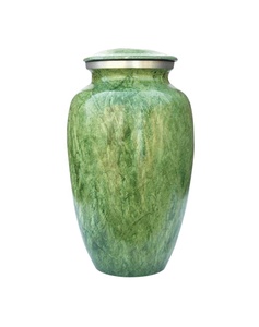 Urnes funéraires américaines en laiton pour cendres humaines adultes, urne commémorative écologique avec un design élégant - Product Image 1