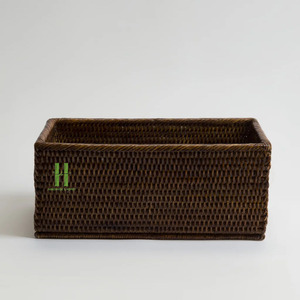 Cesta de Almacenamiento de Ratán Tejida a Mano, Diseño Moderno, para Lavandería, Dormitorio, Cajas y Contenedores de Almacenamiento, Ratán 2026, Hecho en Vietnam - Product Image 2