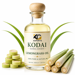 Huile Essentielle de Citronnelle du Tamil Nadu 100% Pure et Naturelle de Qualité Supérieure, Distillée à la Vapeur, pour Aromathérapie et Soin du Visage, par Kodai Global Export - Product Image 1