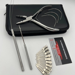 Offre de logo personnalisé Outils d'extension de cheveux vernis miroir argenté avec kits de cuir Outils d'application de trame Boucle, crochet et pince - Product Image 5