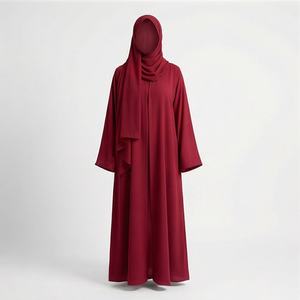 Caftán Islámico para Mujer, Abaya con Logotipo Personalizado, Tallas Grandes, Color Personalizado, Cómodo, Alta Calidad, Venta al Por Mayor, Ropa Modesta - Product Image 1