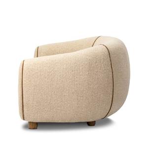 Fauteuil d'appoint moderne rembourré, fauteuil de salon capitonné, siège de détente en tissu doux pour salon et hôtel - Product Image 4