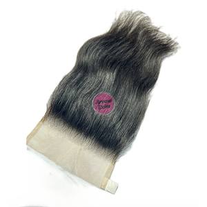 Extensiones de Cabello Virgen Indio Liso de Alta Calidad Arrow Exim Remy, Base de Encaje, Color Natural 1B, Premium, 150% de Densidad - Product Image 5