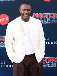 Veste en cuir streetwear coupe-vent écologique Masters of the Universe Idris Elba 100% cuir véritable motif uni - Product Image 1