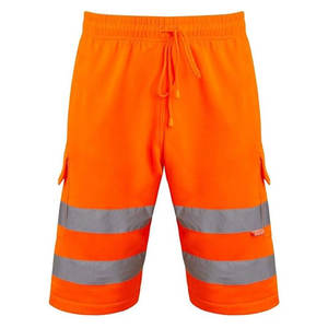 กางเกงขาสั้นช่างก่อสร้างแบบสะท้อนแสงสำหรับผู้ชาย Hi Vis พร้อมเชือกผูกเอว หลายกระเป๋า ผ้าทึบ ทนทาน แห้งเร็ว เหมาะสำหรับงานทั่วไป - Product Image 1