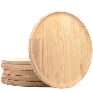 Wholesale Rustic Wooden <b>Charger</b> Plates Luxury Antique Vintage Round Under Plates For Wedding Party Table Decoration Under Plate - Product Image 6