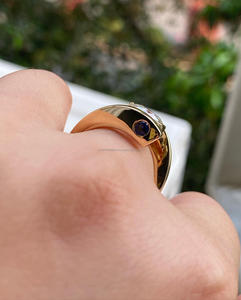 Igi/gia แหวนแต่งงานและแหวนหมั้นทำจากทองคำ14K ประดับเพชรทรงกลมเหมาะสำหรับทั้งชายและหญิงของขวัญครบรอบและงานเลี้ยง - Product Image 4