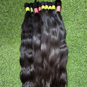 Extensions de cheveux naturels indiens Remy blonds 613 soyeux, double trame machine, volume complet, pour coiffure tendance, livraison gratuite - Product Image 1