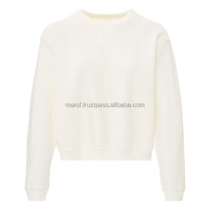 2025 Collection hiver en gros broderie personnalisée bébé bleu filles sweat 100% coton teint uni avec Style décontracté Funky - Product Image 5