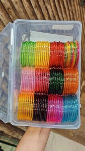 Urban Chic Jelly Glass Silver Plated Eco-Friendly Fashion Bangles Women Stylish Trendy Stackable Ladies Wrist <b>Accessories</b> Daily - Product Image 6