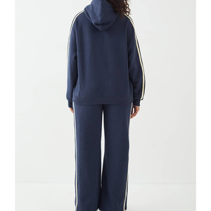 Ensemble de survêtement à capuche épais 2026 en coton écologique pour femme, style décontracté hiver, streetwear et fitness - Product Image 6