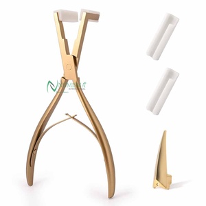 Pinzas de Alta Calidad para Extensiones de Cabello de Acero Inoxidable para Uso Comercial con Diseño de Anillo Micro y Logotipo Personalizado - Product Image 5