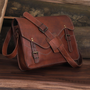 Genuine Leather Wholesale <b>Briefcase</b> for Men & <b>Women</b> Beige Large Capacity Sturdy Laptop Bag Designer Handbag Custom Logo OEM - Product Image 6