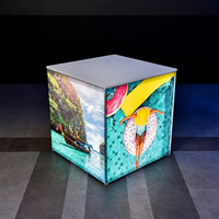 Schermo LED Transtech Pixel Pitch P2.5/P3/P4 a Colori Completi 4K HDR10+ con Struttura a Cubo, Cartellone Digitale, Videowall per
