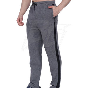 Breathable 100% Cotton Midweight Worsted Fabric <b>Men</b> Gym Joggers Quick Dry Mid Straight Fit Comfortable Casual Outdoor Travel - Product Image 4
