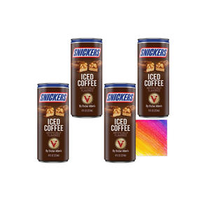 Bebida de Café Snickerss al por Mayor, 12 Botellas de 13.7 Oz, Pedido Mínimo de 4 Paletas para Distribuidores que Buscan Café Helado Premium - Product Image 1