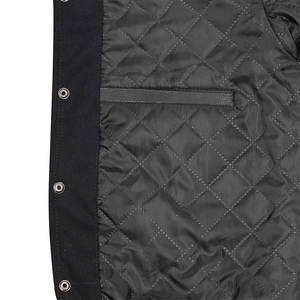 Blouson Teddy Homme Grande Taille à Capuche, Patchwork, Respirant, Durable, Léger, Anti-Plis, Hiver, Devant en Laine/Cuir - Product Image 6