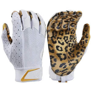 Gants de football américain en latex de qualité supérieure, logo personnalisé imprimé à chaud, écran tactile, imperméables, antidérapants, vente en gros - Product Image 1