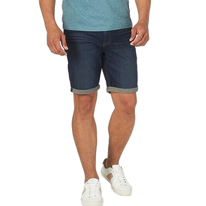 Shorts en jean pour hommes personnalisés en usine, respirants, décontractés, confortables, à motif uni, designs personnalisés - Product Image 2