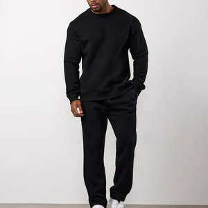 Factory Price Mens Workout Tracksuit Set Cotton Fleece Custom Gym Tracksuit Men OEM Factory - Product Image 1