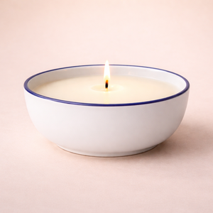 Speckled Ceramic Candle Vessel Wide Bowl Thick Wall Heat Resistant Smooth Glaze Finish Single Wick Luxury Reusable Decor - Product Image 4