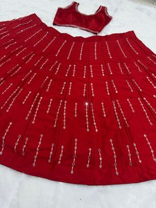 Nuevo Diseño de Alta Calidad, Atractivo Vestido Tradicional Indio Étnico para Bodas y Fiestas, Lehenga Choli con Trabajo de Espejos Reales - Product Image 2