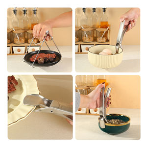 Penjepit piring anti panas, Stainless steel anti panas klip gripper penjepit untuk piring panas bergerak - Product Image 6