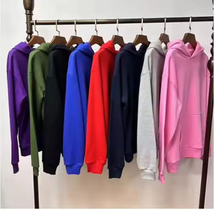 Unisex Men's Hoodies High Quality 100% Cotton Sweatshirts Heavy Weight <b>Thick</b> <b>Fleece</b> Custom Embroidery DIY Blank Hoodies - Product Image 1