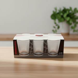 Verre à eau en cristal de diamant 260 ml, verrerie haut de gamme - Product Image 3