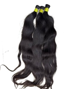 Extensiones de Cabello Humano Liso Remy Pre-Enlazadas Marrón Oscuro con Trama Rubia Clara Estilo 1 - Product Image 2