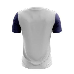 Polo homme blanc en coton imprimé floral, coupe ajustée, élégant, décontracté, respirant, idéal pour l'été et disponible en gros - Product Image 3