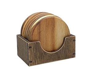 Posavasos de madera de primera calidad para amantes de los productos artesanales y accesorios de lujo para el hogar - Product Image 1