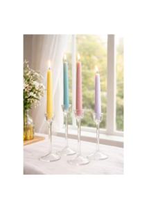 Premium <b>Pastel</b> Taper Candles Smokeless Unscented for Thanksgiving Birthdays Holiday Diwali Home <b>Decor</b> Weddings Events - Product Image 3