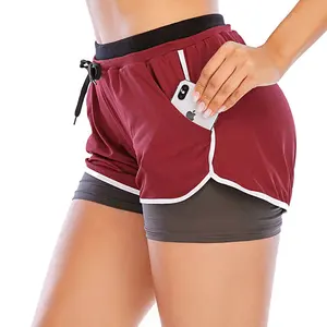 Tùy Chỉnh Quần Short Với Tùy Chỉnh Polyester Phụ Nữ Phòng Tập Thể Dục Quần Short Nylon Thể Thao Yoga Quần Short Với Túi Phụ Nữ Phòng Tập Thể Dục Rất Giá Rẻ Giá