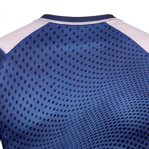 เสื้อ Rash Guard แขนยาวสำหรับผู้ชาย ยี่ห้อ Askar Wear ลายพิมพ์ Sublimation แห้งเร็ว ดีไซน์โลโก้ด้านหน้า สีน้ำเงิน-เทา - Product Image 5