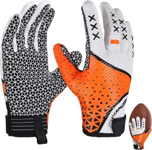 Gants de football américain de haute qualité, design personnalisé, gants de receveur, pour adultes et jeunes, entraînement, match, équipement sportif - Product Image 3