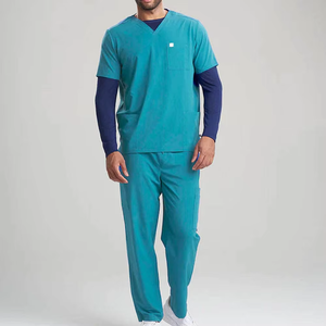 Medical <b>Scrubs</b> <b>Set</b> with Pockets Clinic Uniform for Hospital Nurses - Product Image 2
