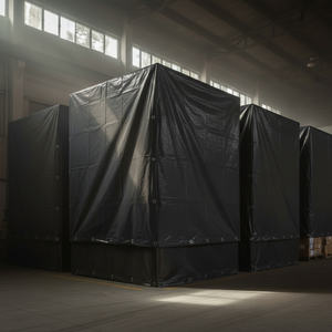 Bâche de construction 300 g/m² en HDPE, protection contre la poussière et la pluie, option ignifuge, imperméable, durable - Product Image 4