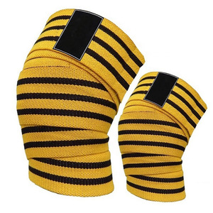 Genouillère universelle OEM en Spandex et Nylon, épaisse, réversible, respirante, avec fermeture auto-agrippante réglable, pour haltérophilie, squat et gym - Product Image 5
