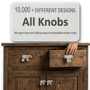 Tirador y Pomo de Gabinete de Hierro Fundido con Forma de Oso, Diseño Moderno para Muebles de Hogar, Oficina y Baño - Product Image 4