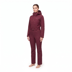 Traje de esquí impermeable para mujer, ropa de invierno gruesa, cálida y resistente al viento, ropa deportiva para exteriores con cremallera única - Product Image 4