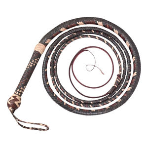 Vente en gros : Nouveau fouet en cuir nubuck véritable, 0,4 pied de long, robuste, produit équestre à prix abordable, fouet pour chasseurs - Product Image 1