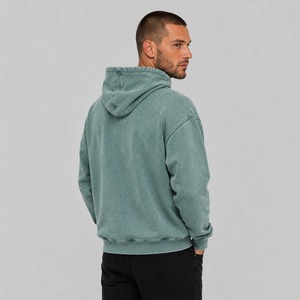 Sudadera con Capucha de Alta Calidad con Lavado Ácido Personalizado para Hombre, 100% Algodón, Estilo Urbano, Talla Grande y Antiencogimiento, Precio Razonable - Product Image 3