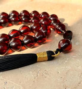 Perles de prière islamiques personnalisées en résine époxy polie, fabrication indienne, best-seller musulman 33, Tasbeeh Tasbih - Product Image 4