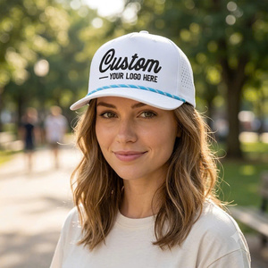 หมวกเบสบอลแบบ Snapback 5 แผง ปีกแบน ผลิตตามสั่ง ขายส่ง ผ้าฝ้าย 100% กันน้ำ ปักลาย ซับลิเมชั่น พิมพ์ลาย สำหรับกอล์ฟ - Product Image 6