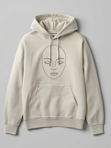 Service OEM personnalisé – Sweat à capuche unisexe minimaliste en coton 100 % avec sublimation, motif abstrait lignes artistiques, coupe oversize streetwear - Product Image 3