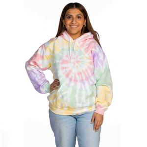 Sweat-shirt à capuche tie-dye grande taille pour femme, manches longues, nouvelle collection printemps, style oversize - Product Image 1