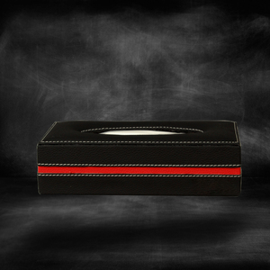 AMATO - Dispensador de Pañuelos Portátil Premium para Coche, Color Negro y Amarillo |   Portapañuelos de Cuero PU para Accesorios Interiores de Automóviles - Product Image 1